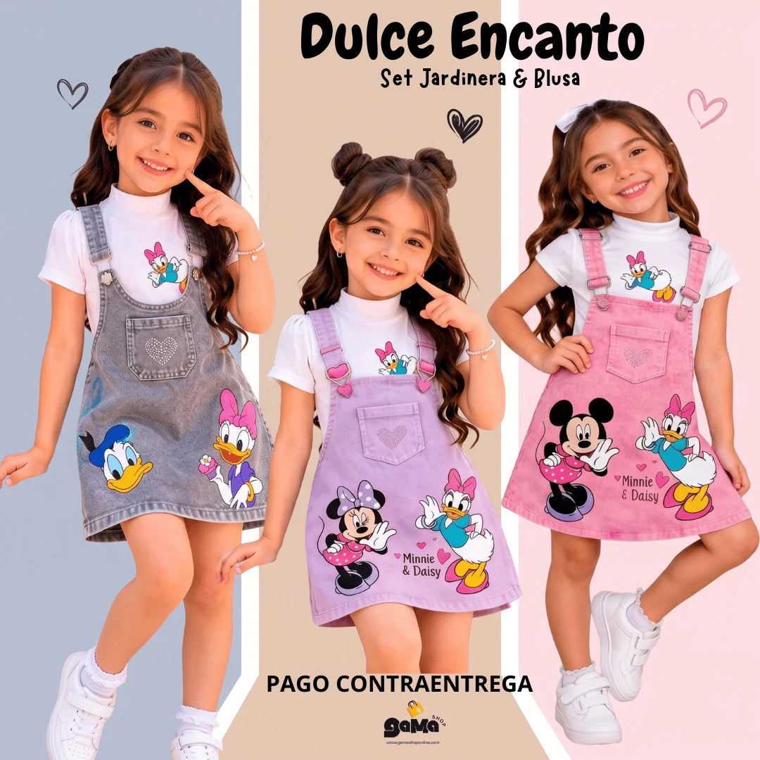 ¡Nuevo! Set Dulce Encanto - Jardinera & Blusa