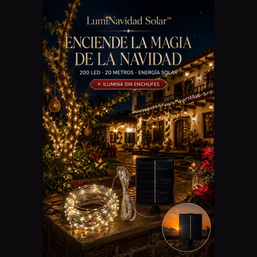 ¡Nueva! SolarGlow Navidad™ Luces Led Navideñas Solares