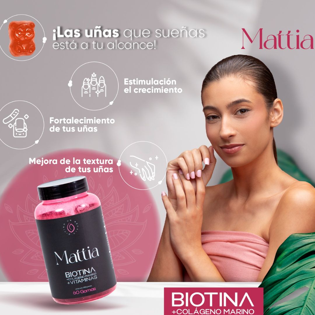 GOMITAS BIOTINA + COLAGENO MARINO 🐟- Vuelve a verte como te sientes por dentro