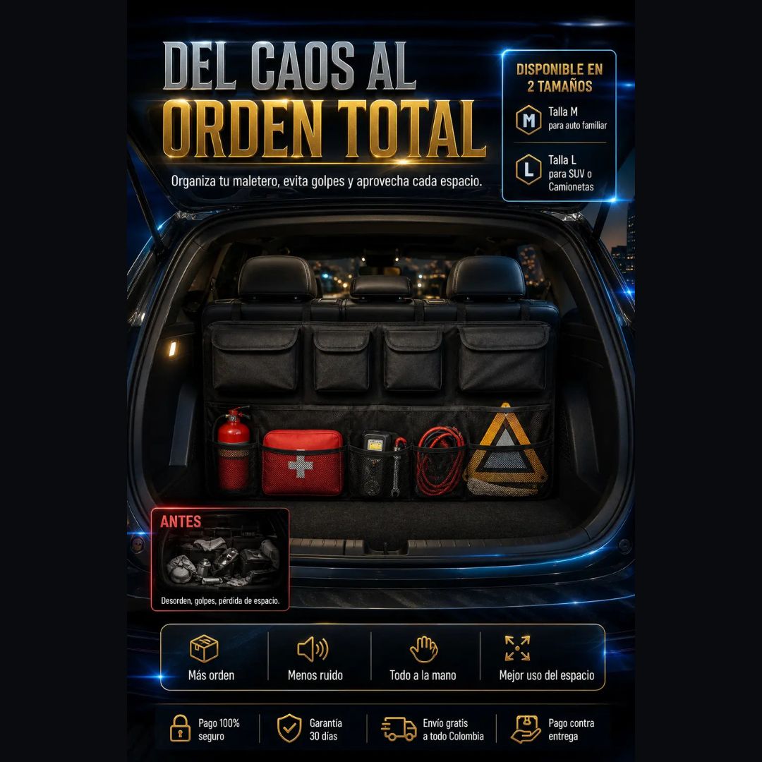 ¡Nuevo! CargoLock® Organizador Premium de Maletero