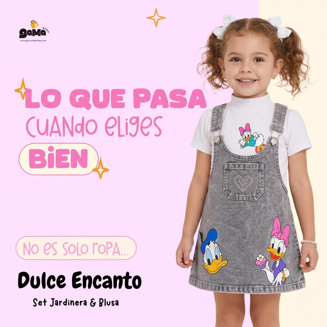 ¡Nuevo! Set Dulce Encanto - Jardinera & Blusa