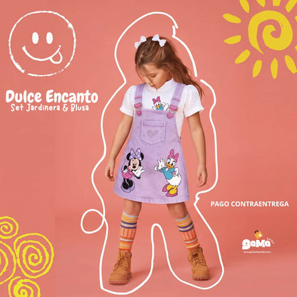 ¡Nuevo! Set Dulce Encanto - Jardinera & Blusa