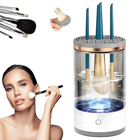 Limpiador Eléctrico de Brochas - Brochas limpias en segundos, piel sana por días