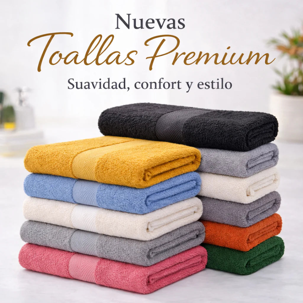 ¡Nuevas! Toallas Premium Hoteleras / Suavidad y Absorción Desde El Primer Uso ✨