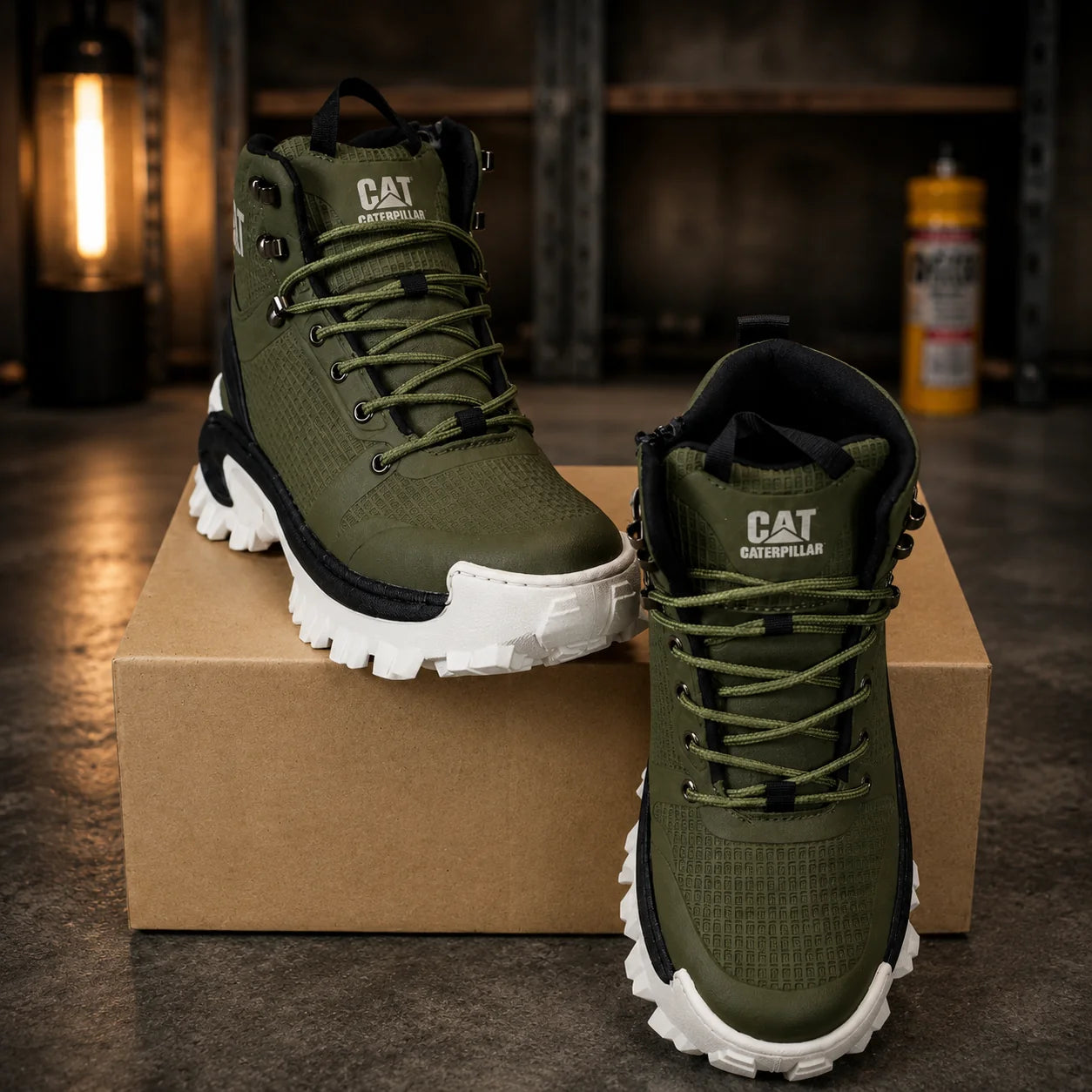 Bota Explorer verde para hombre