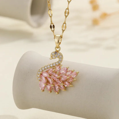 ¡Nuevo! Collar Cisne Encantado | Baño Oro 18k + Caja Regalo Gratis✨🦢