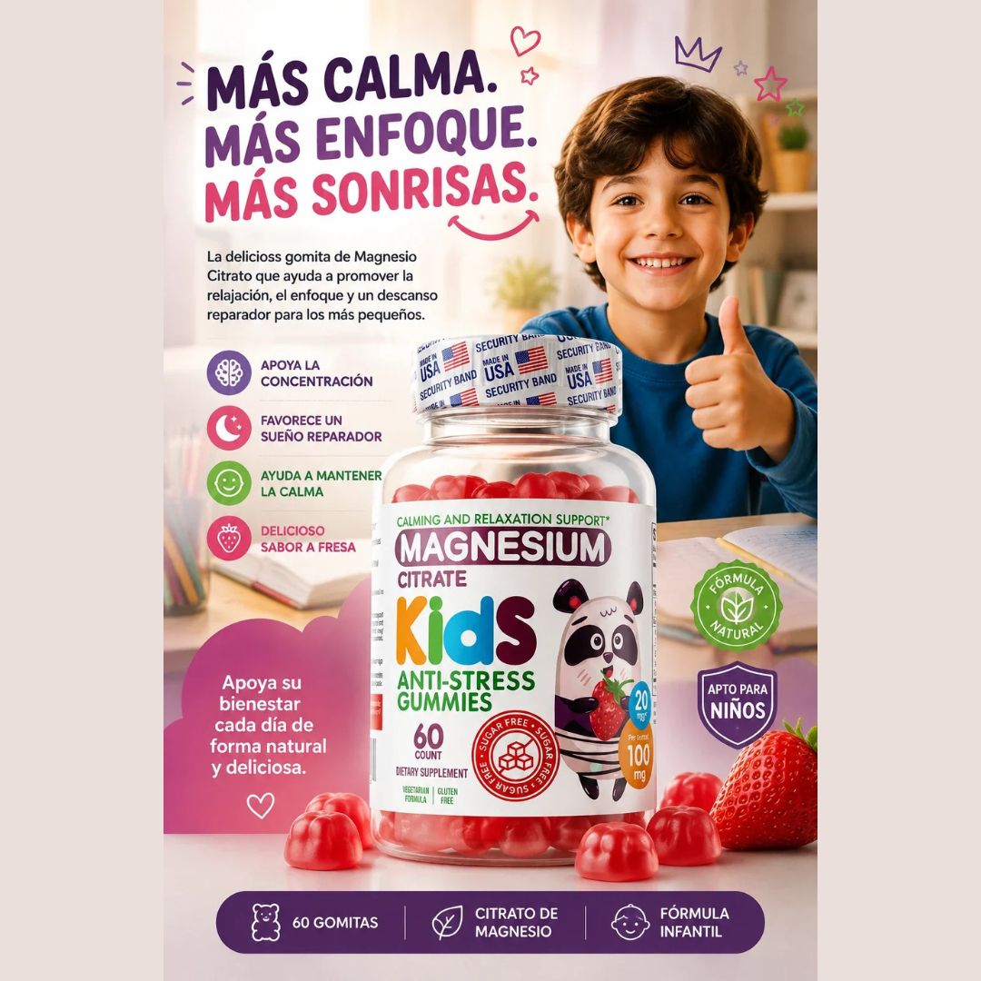 ¡Nuevo! KalmiaKids® Gomitas Antiestres Para Niños