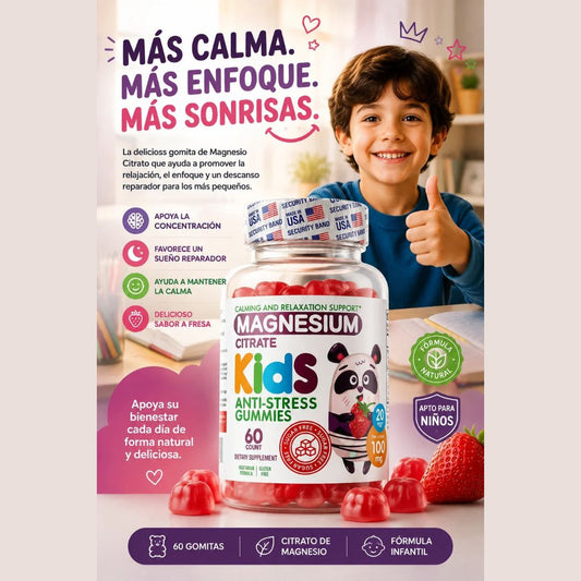¡Nuevo! KalmiaKids® Gomitas Antiestres Para Niños