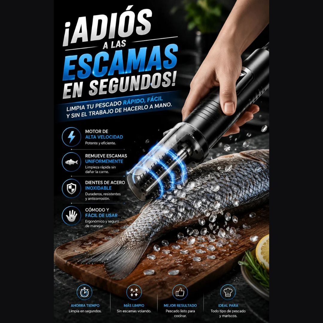 ¡Nuevo! DescaPro™ Descamador Electrico De Pescado