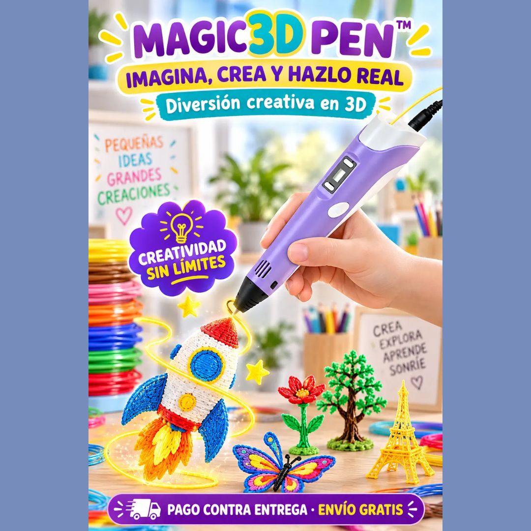 ¡Nuevo! Magic 3D Pen™ Crear Tambien Es Aprender