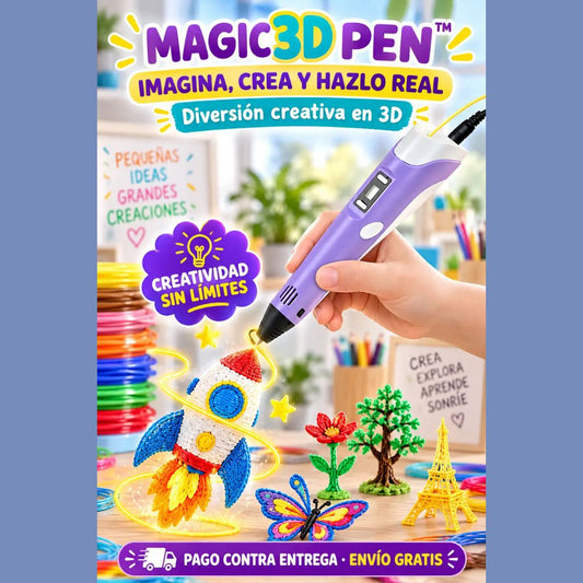 ¡Nuevo! Magic 3D Pen™ Crear Tambien Es Aprender
