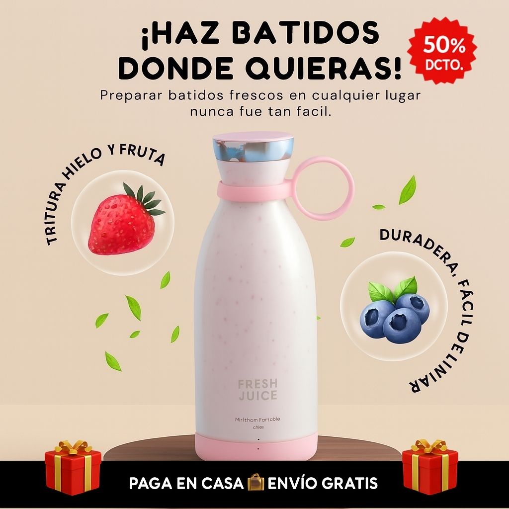 Licuadora Portátil Inteligente FRESH JUICE