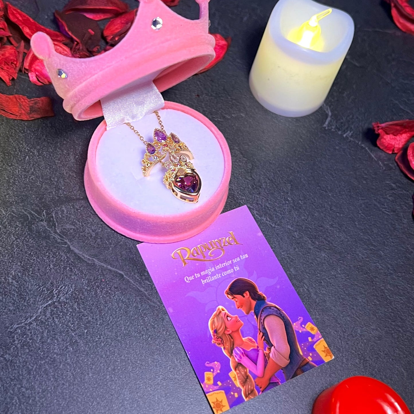¡Nuevo! Set Rapunzel® + Caja corona rosa gratis