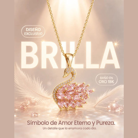 ¡Nuevo! Collar Cisne Encantado | Baño Oro 18k + Caja Regalo Gratis✨🦢