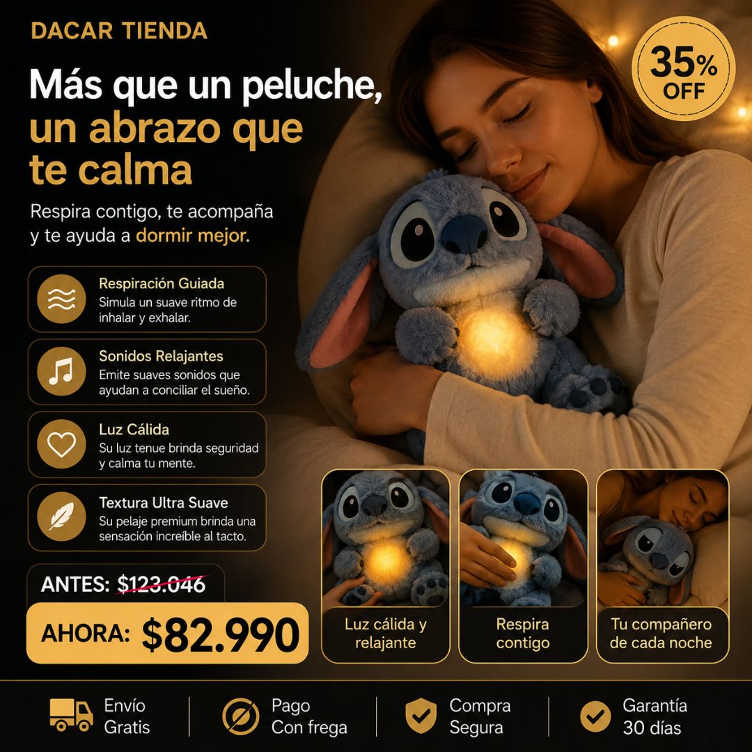 ¡Nuevo! Stitch Respira® Tranquilidad y Relajacion al Dormir