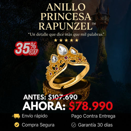 ¡Nuevo! Anillo Princesa Rapunzel®