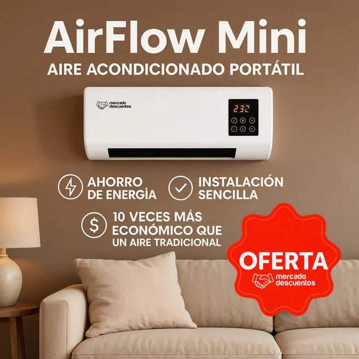 ¡Nuevo! AirFlow Mini® - Climatizador 2 en 1 Frío y Calor