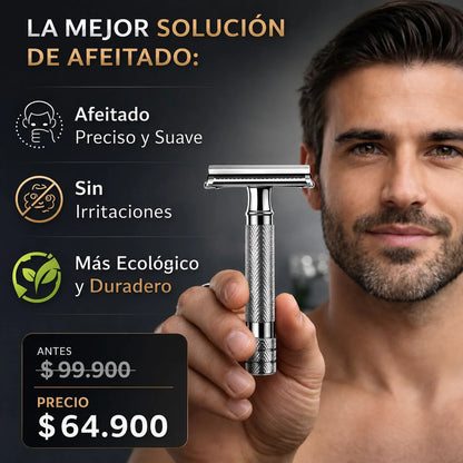 ¡Nueva! Luxblade™ Kit Premium De Afeitado En Acero Inoxidable