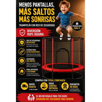 ¡Nuevo! Happy Jumpers® Con Red De Seguridad