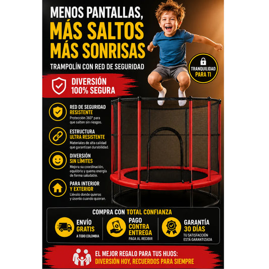 ¡Nuevo! Happy Jumpers® Con Red De Seguridad
