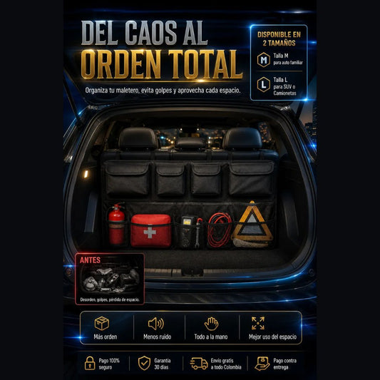 ¡Nuevo! CargoLock® Organizador Premium de Maletero
